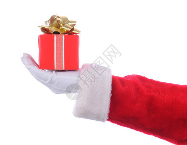 圣诞老人伸展手臂图片