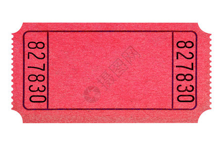 孤立的空白红票背景图片