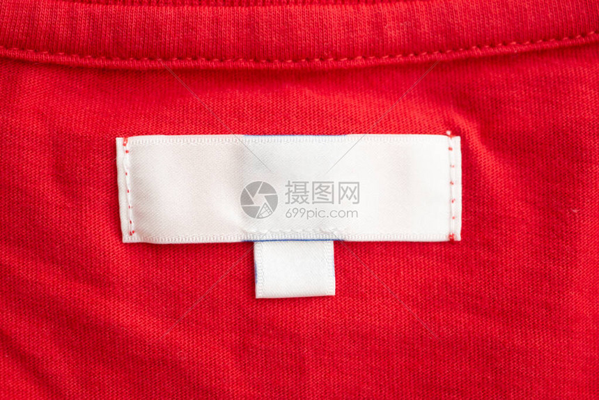 新的红棉衬衫布料纹理背景上的白图片