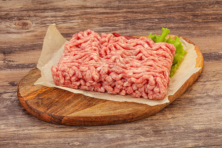 碎肉猪肉和牛肉图片