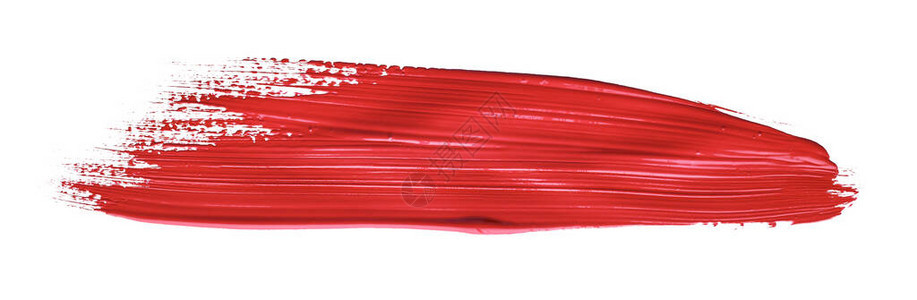 红色彩笔风在孤立的背景帆布水颜色纹理红口图片