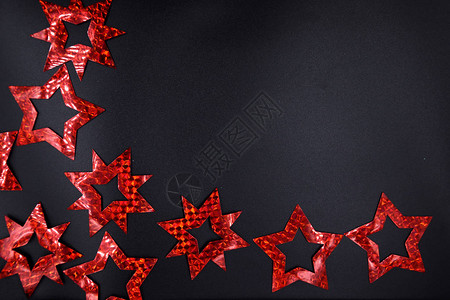 红星框架恒星环绕周界设置了黑板黑图片
