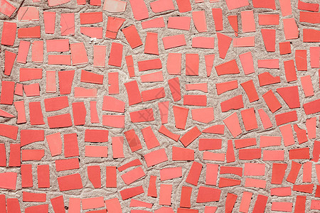 热潮珊瑚颜色抽象马赛克陶瓷砖图片