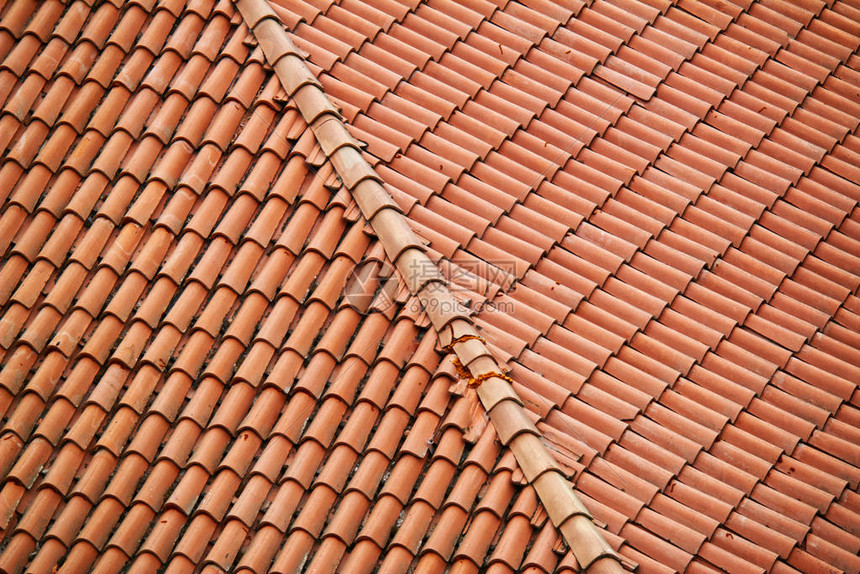 屋顶有红瓦意大利博洛尼亚图片