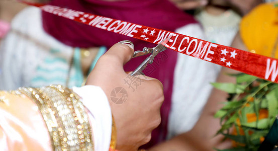 在印地安婚礼仪欢迎仪高清图片