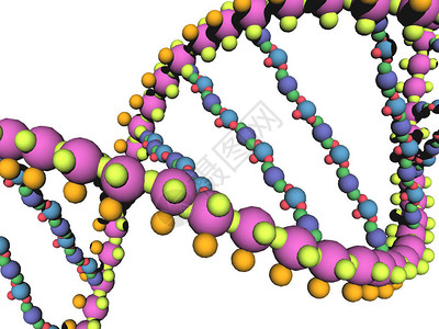 DNA基因材料的DNA链条被图片