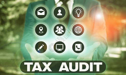 书写文本税务审计展示审查或核实企业或个人纳税申报图片
