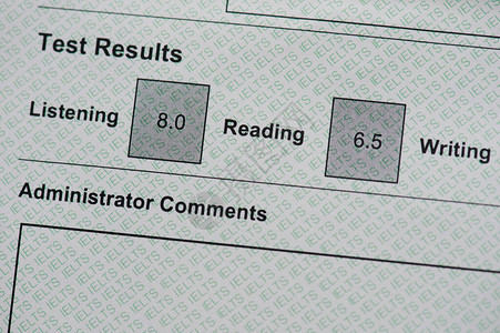 在纸页上进行英语产品测试的结果语言图片