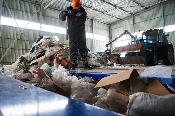 废物处理厂技术过程回收和储存废物以供进一步处理废物分图片
