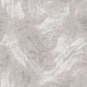 无缝灰色法国编织亚麻波条纹背景米色亚麻纤维自然图案有机纱线近距离编织物材料米色灰中图片