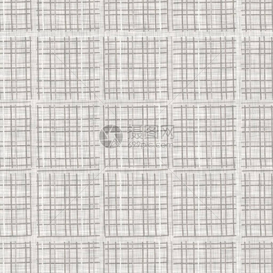 无缝浅灰色编织检查亚麻纹理背景亚麻纤维自然图案有机纤维特写编织物表面材料本色几何格子天图片