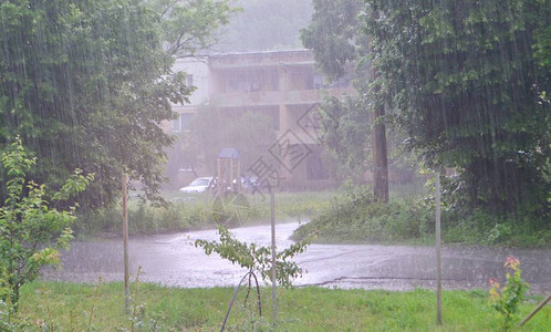 突然开始非常大下雨背景图片