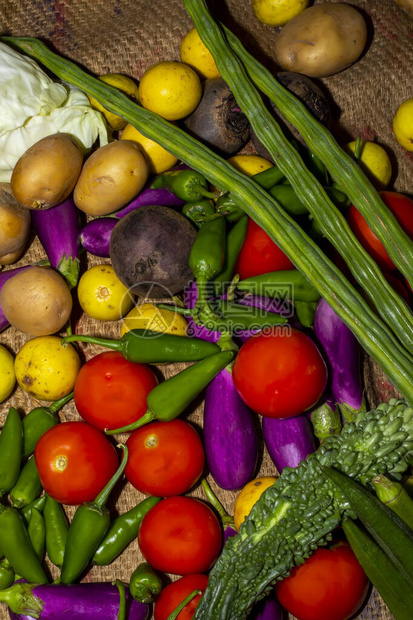 生菜和水果背景健康有机食品概图片