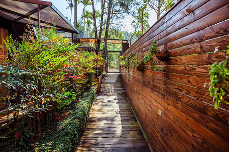 一座美丽而独特的小屋在岳湖背包客旅店的居住区有个美图片