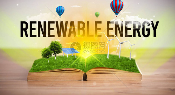 带有可再生能源题字可再生能源图片