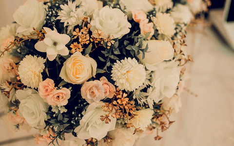 美丽的温柔的婚礼花束婚图片