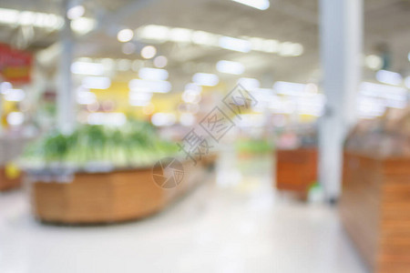 超市新鲜食品抽象背景模糊有b图片
