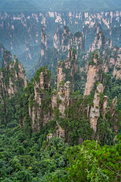 湖南省伍林源Wwlingyuan著名旅游景点张家江公园天津山石图片