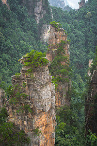 湖南省伍林源Wwlingyuan著名旅游景点张家江公园天津山石图片