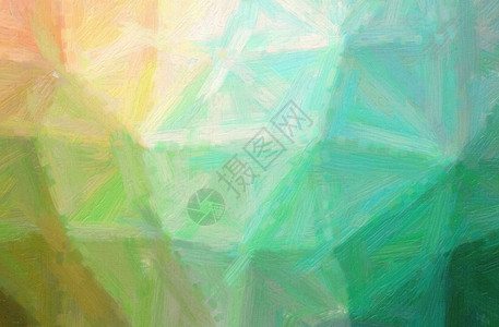 绿色BristleBrush油画图片