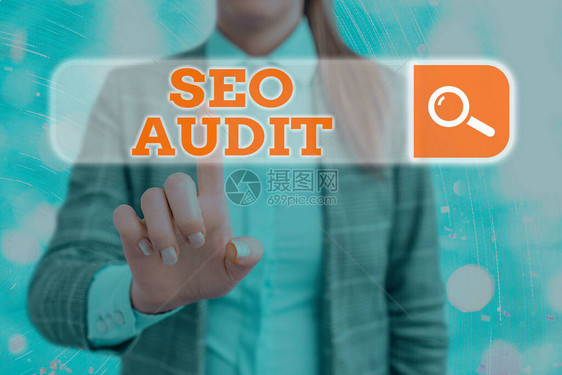 SeoAudit概念摄影搜索引擎优化校验和核实过程的确认与核查程序AAC96图片