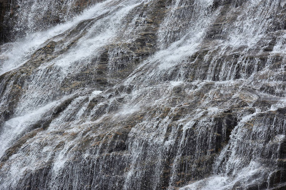 七姐妹会瀑布背景在挪威松莫尔地区Geirangerfjord图片