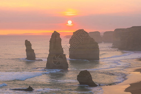 太阳落日十二使徒澳大利亚维多图片