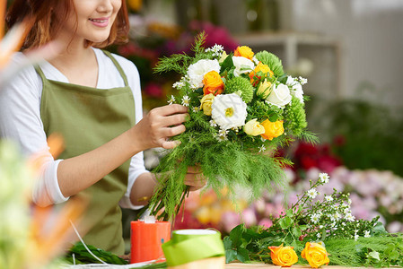 女花店制作鲜花美丽鲜花图片