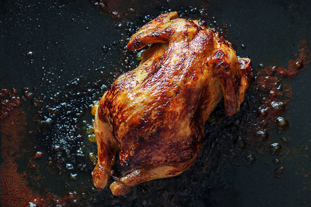 鸡烤在箱里烤的鸡是脂肪胆固醇致癌图片