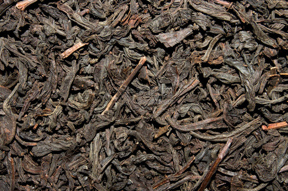 红茶酿造干红茶叶的背景图片