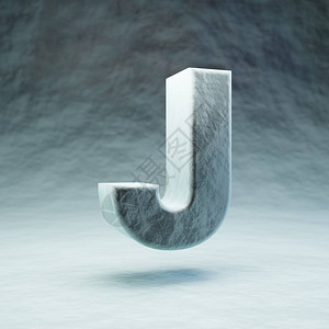 微字母J大写3D渲染显微字体最适合药物广告控制和图片