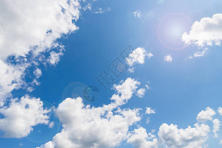 蓝色天空背景的白云天空与图片