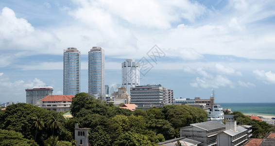 科伦坡城市天际线斯里兰卡图片