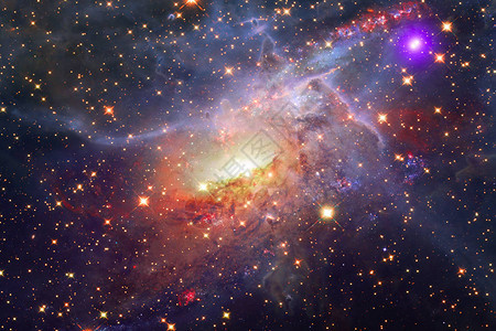 惊人的星系恒星云和气体美国航天局提图片