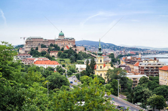 匈牙利布达城堡布达佩斯市历史街图片