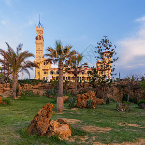 埃及亚历山德里亚蒙塔萨公园与皇图片