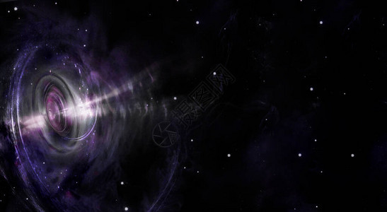 外层空间星域上的黑洞图片