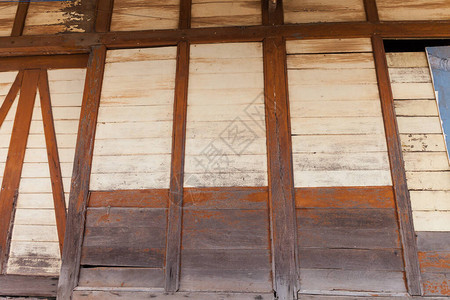 旧ShabbyWooden木板彩图片