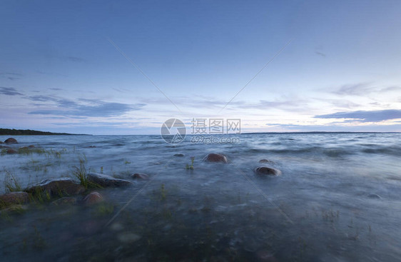 波罗的海黄昏景象图片