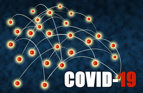 COVID19冠状大流行网络的传播通过旅行和社会区传图片