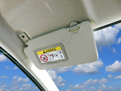 汽车面罩和车内气囊系统的警告信号图片