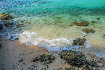 海滩是旅游的地方图片