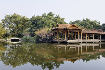 浙江省杭州市西湖文化景观中的牡丹园这个公园图片
