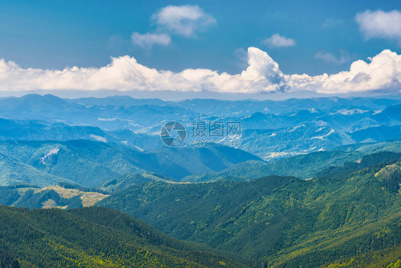 蓝天白云青山绿水图片