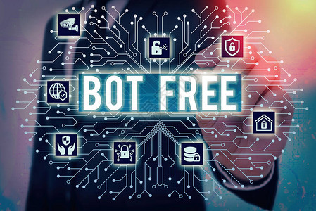 文字书写文本机器人免费展示自动运行互联网机器人的计算机程图片