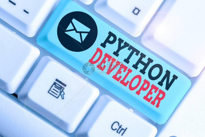 手写文本Python开发者概念照片高清图片下载-正版图片504465275-摄图网