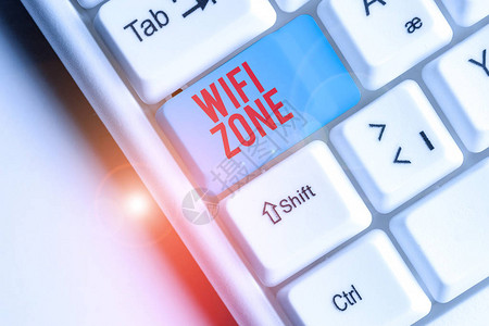 显示Wifi区域的书写笔记提供无线高速互联网和络连图片