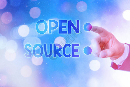 显示OpenSources的书写注释商业概念包含可以修改和图片