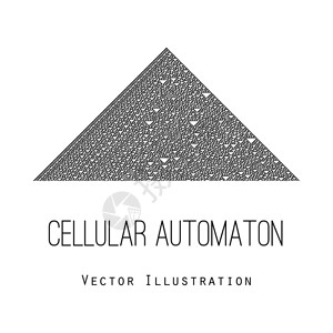 造型堆头矢量细胞自动设计规则30CA插画