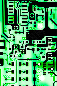 绿色主板电子计算机背景图片